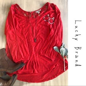 Lucky Brand 3/4 Sleeve Top
